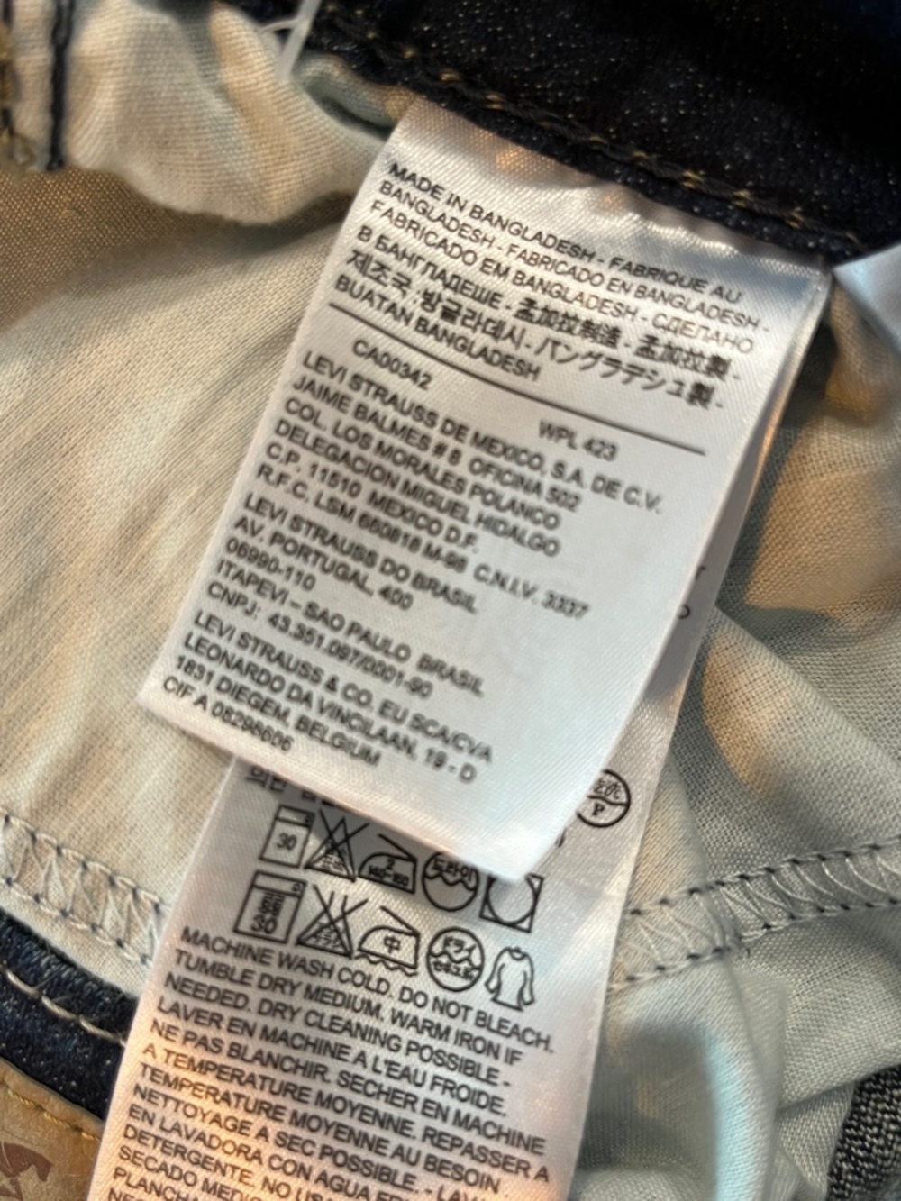 Levi’s 529 Curvy Bootcut Women's Dark Blue Jeans Contrast Stitching Sz 12 31x32 - Picture 9 of 11